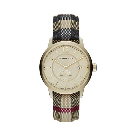 burberry bu10001|Burberry Men's Watch The Classic Horseferry Gold .